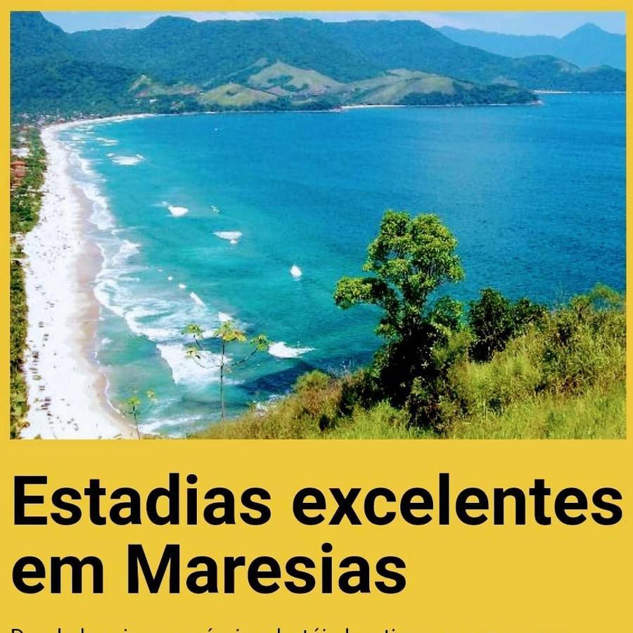 Apartamento na praia de maresias em condomínio com piscina aquecida Exterior foto